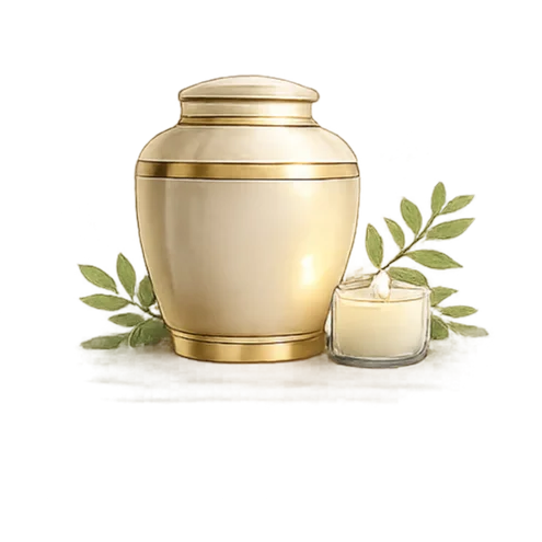Urn for safe return of remains